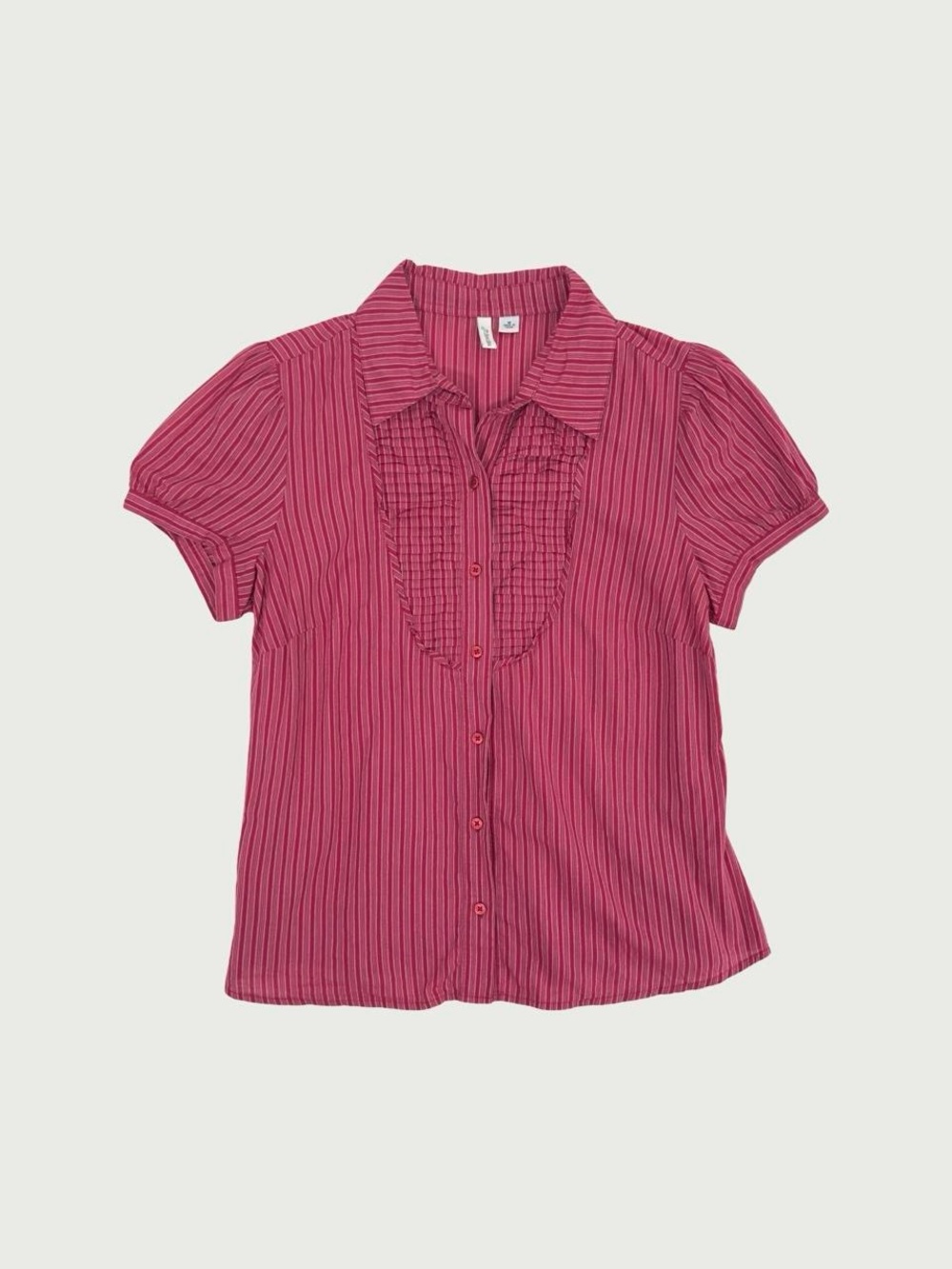 Striped Short Sleeve Blouse